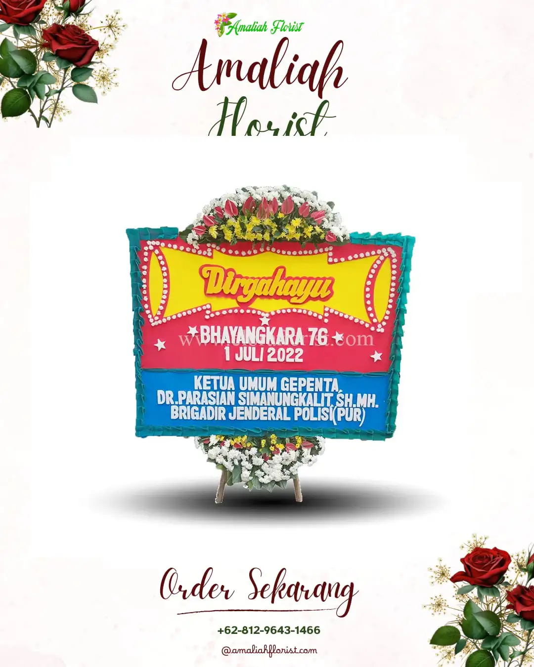 Papan Bunga HUT Ulang Tahun Tandes